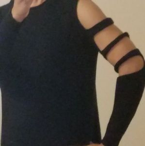 Express cut out sleeve sweater
